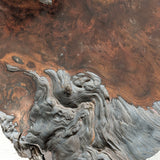 Large Unique Vintage Midcentury Two-Tier Nakashima-Style Redwood Live Edge Coffee Table