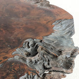 Large Unique Vintage Midcentury Two-Tier Nakashima-Style Redwood Live Edge Coffee Table