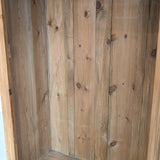 Antique Danish Pine Cabinet with Bottom Drawer and Skeleton Key