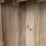 Antique Danish Pine Cabinet with Bottom Drawer and Skeleton Key