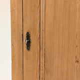 Antique Danish Pine Cabinet with Bottom Drawer and Skeleton Key