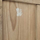 Antique Danish Pine Cabinet with Bottom Drawer and Skeleton Key