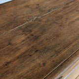 Large Antique Danish Quartersawn White Oak Five-Drawer Dresser with Hidden Handwritten Notes on Drawer Underside