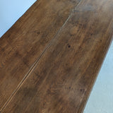 Large Antique Danish Quartersawn White Oak Five-Drawer Dresser with Hidden Handwritten Notes on Drawer Underside