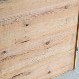 Large Antique Danish Quartersawn White Oak Five-Drawer Dresser with Hidden Handwritten Notes on Drawer Underside