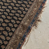 Likely Antique Moody Neutral Persian Seraband Scatter Rug 4'11-1/2" x 3'4"