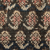 Likely Antique Moody Neutral Persian Seraband Scatter Rug 4'11-1/2" x 3'4"