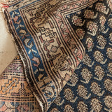 Likely Antique Moody Neutral Persian Seraband Scatter Rug 4'11-1/2" x 3'4"