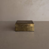 Vintage Lidded Rectangular Brass Box
