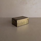Vintage Lidded Rectangular Brass Box