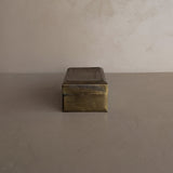 Vintage Lidded Rectangular Brass Box