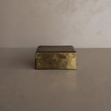 Vintage Lidded Rectangular Brass Box