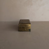 Vintage Lidded Rectangular Brass Box