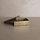 Vintage Lidded Rectangular Brass Box