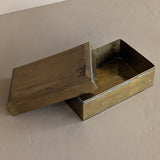 Vintage Lidded Rectangular Brass Box