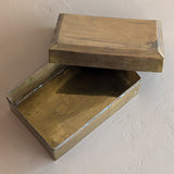Vintage Lidded Rectangular Brass Box