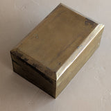 Vintage Lidded Rectangular Brass Box
