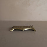 Unique Vintage Brass Cribbage Board with 4 Brass Cribbage Pegs