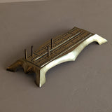 Unique Vintage Brass Cribbage Board with 4 Brass Cribbage Pegs