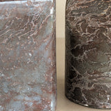 Pair of Unique Vintage Dark Moody Neutral Natural Stone Bookends