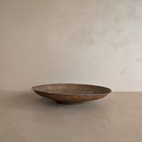 Patinated Vintage Handcrafted Hammered Copper Dish Bowl