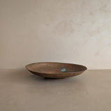 Patinated Vintage Handcrafted Hammered Copper Dish Bowl