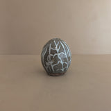 Unique Neutral Nude Woman, Animal and Garden Ovoid-Shaped Studio Pottery Sculpture