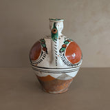 Vintage European Handled Folk Art Rattle Jar Vessel