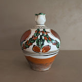 Vintage European Handled Folk Art Rattle Jar Vessel