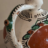 Vintage European Handled Folk Art Rattle Jar Vessel