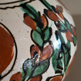 Vintage European Handled Folk Art Rattle Jar Vessel