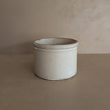 Wide Antique Salt-Glazed Pottery Crock
