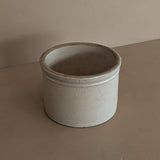 Wide Antique Salt-Glazed Pottery Crock