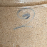 Large Antique 2-Gallon Salt-Glazed Stoneware Pottery Crock with Handles