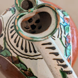 Vintage European Handled Folk Art Rattle Jar Vessel