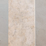 Antique French Marble-Top Console Table with Wrought Iron Base and Quatrefoil Apron and Scroll Detailing