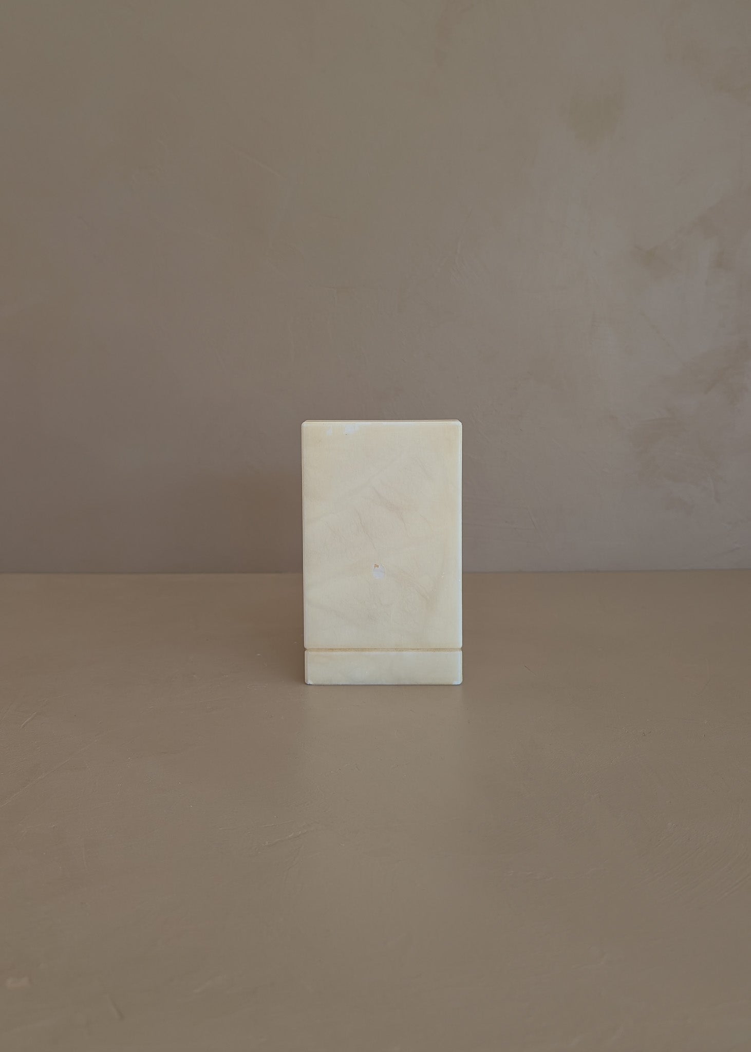 Single Vintage Italian Alabaster Chunky Sphere Bookend