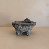 Large Carved Molcajete Mortar and Pestle