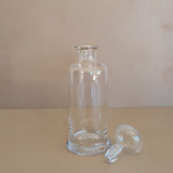 Vintage Glass Decanter with Blown Glass Stopper