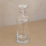 Vintage Glass Decanter with Blown Glass Stopper