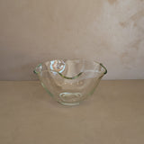 Vintage Glass Bowl with Scalloped Rim