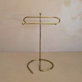 Vintage Gold-Tone Tabletop Towel Rack Holder
