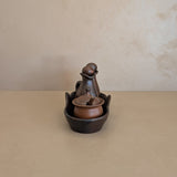 Petite Handmade Pottery Cruet Set with Tray