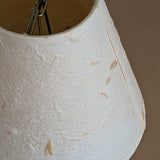 Set of 4 Vintage Textured Natural Fiber Paper Mache Clip On Chandelier/Sconce Lampshades