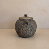 Vintage Japanese Teapot with Dark Brown Jakatsu Glaze
