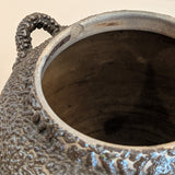 Vintage Japanese Teapot with Dark Brown Jakatsu Glaze