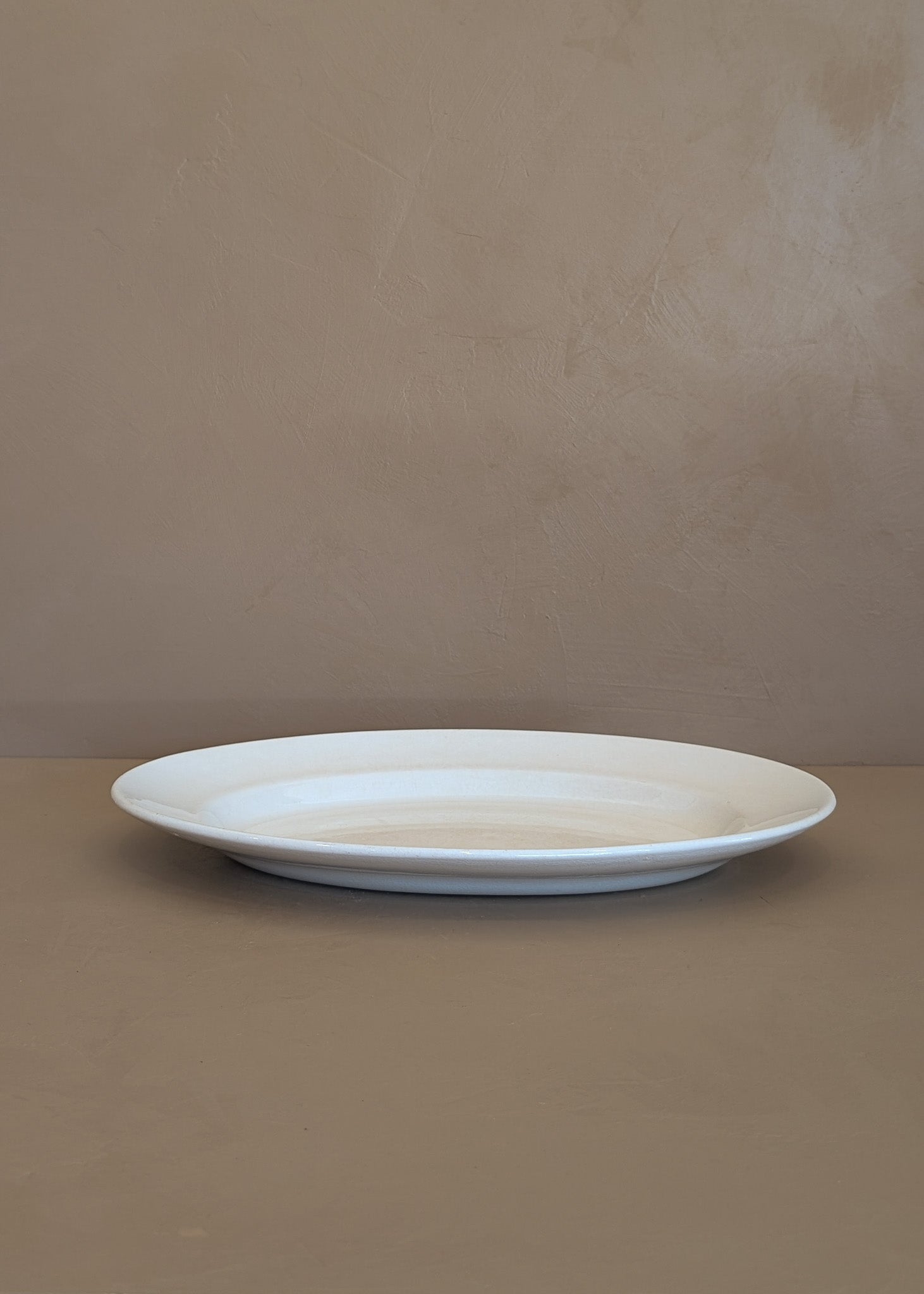Antique White Ironstone Platter