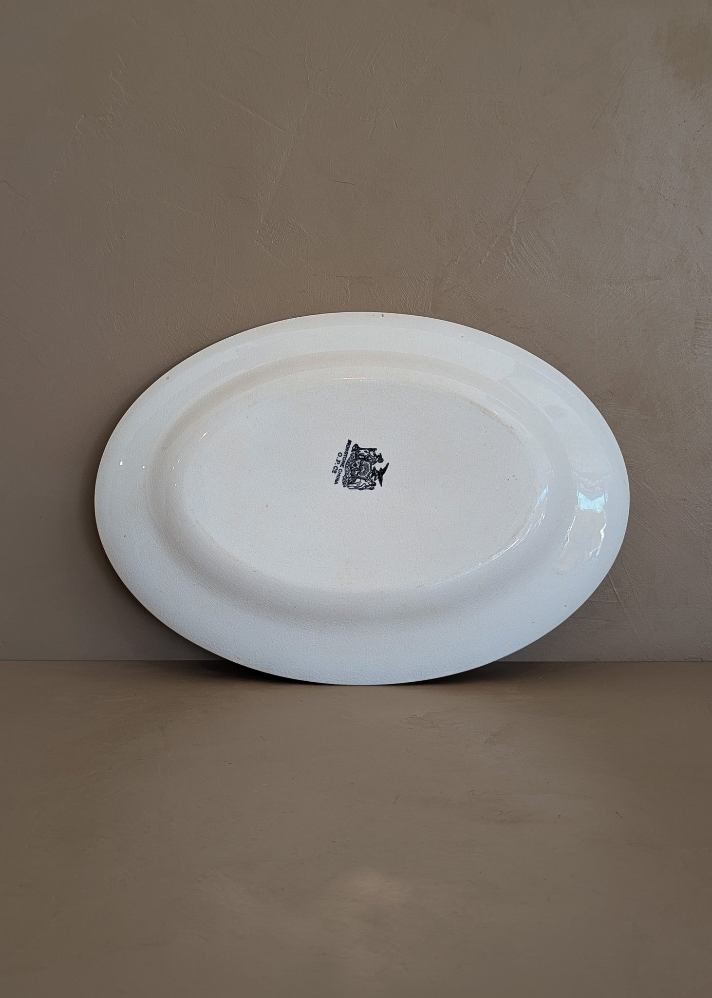 Antique White Ironstone Platter