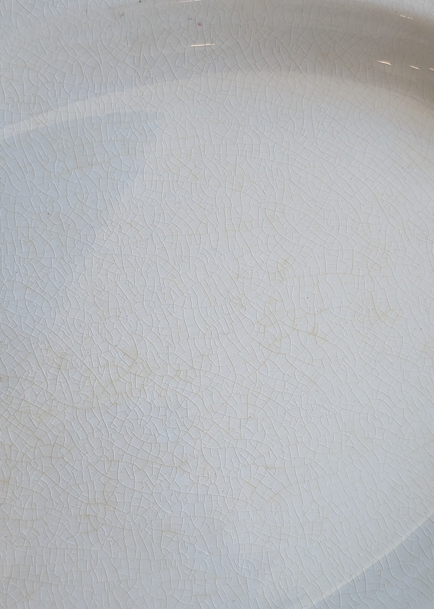 Antique White Ironstone Platter