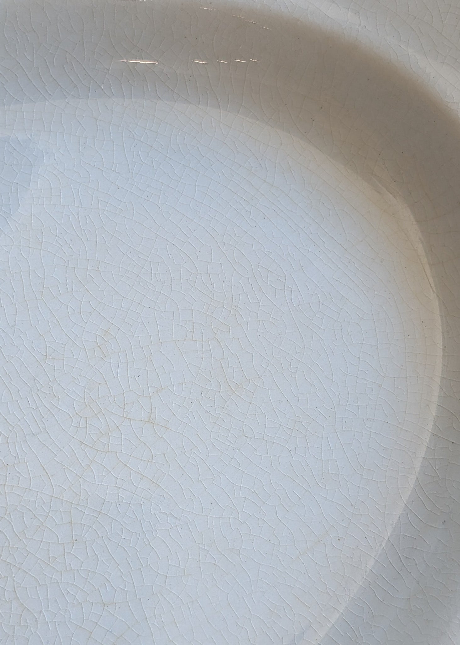 Antique White Ironstone Platter